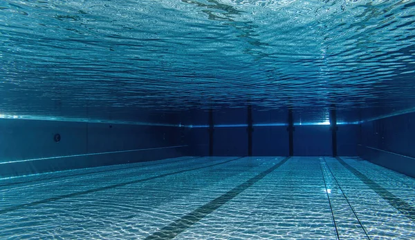 Onder Water Zicht Een Overdekt Zwembad — Stockfoto