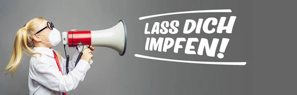 Lass Dich Impfen — 图库照片