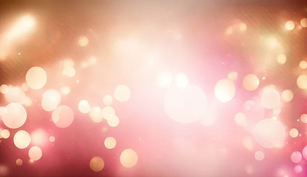 Rose gold and pink colorful blurred bokeh background for graphic design, wallpapers and web banners.