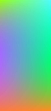 Mavi, Sarı, Turuncu Dikey Neon Gradyan Arkaplan. Mobil Ekran için Parlak Sıvı Rengi Kaplaması. Arıza Neon Dikey Gradyan İllüzyonu. Holografik Modern Kaplama Dokusu. 3B Sıvı Rengi.