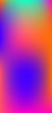 Multicolored Bright Vertical Neon Gradient Background. Bright Neon Vertical Gradient Background. Vibrant Fluid Color Overlay for Mobile App. Holographic Contrast Overlay Texture. 3D Fluid Color. clipart