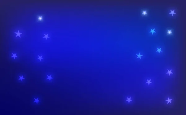 Fond Bleu Dégradé Lumière Étoilée Fond Ciel Étoilé Illustration Ciel — Image vectorielle