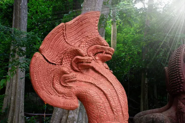 Φάγια Nak Αγάλματος Βασιλιάς Του Naga Φίδι Βασιλιάς Του Nagas — Φωτογραφία Αρχείου
