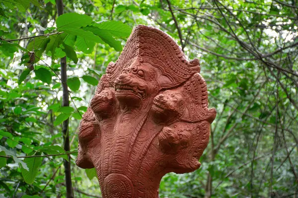 Φάγια Nak Αγάλματος Βασιλιάς Του Naga Φίδι Βασιλιάς Του Nagas — Φωτογραφία Αρχείου