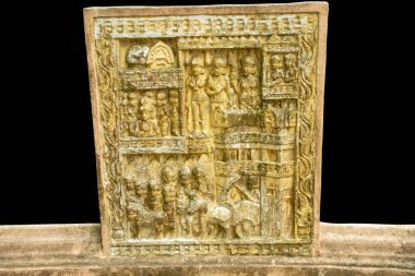 Buda duvarı heykeli. Heykel Khmer