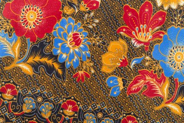 Thai silk traditional motif textile and texture background.
