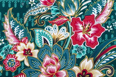 Thai silk traditional motif textile and texture background.