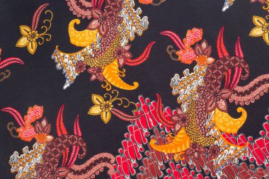 Thai silk traditional motif textile and texture background.