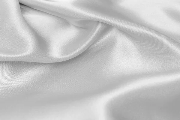 薄いグレー色の生地の布ポリエステルテクスチャと繊維の背景 — ストック写真