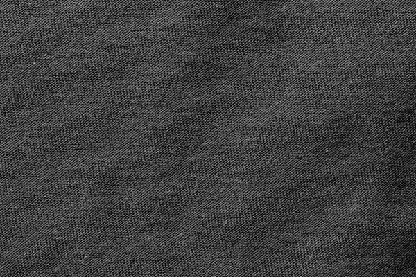 Cor Preta Pano Tecido Textura Poliéster Fundo Têxtil — Fotografia de Stock