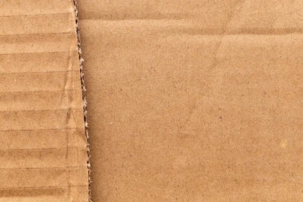 Hnědá Barva Eko Recyklované Kraft Papír List Textura Lepenka Pozadí — Stock fotografie