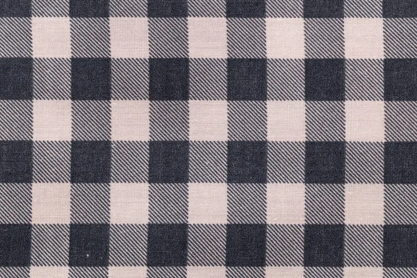 Close Plaid Fabric Pattern Texture Textile Background — Stok fotoğraf