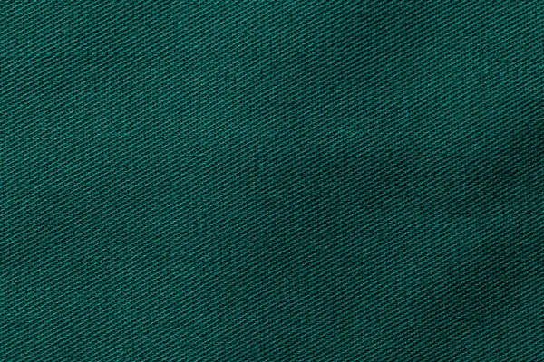 Dark Desaturated Cyan Color Fabric Cloth Polyester Texture Textile Background — Stock Photo, Image