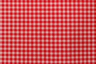 Close-up plaid fabric pattern texture and textile background.