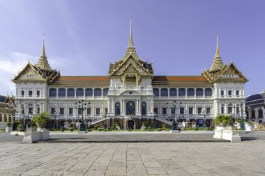 Wat Phra Kaew Antik tapınağı ve Bangkok 'taki Büyük Saray.