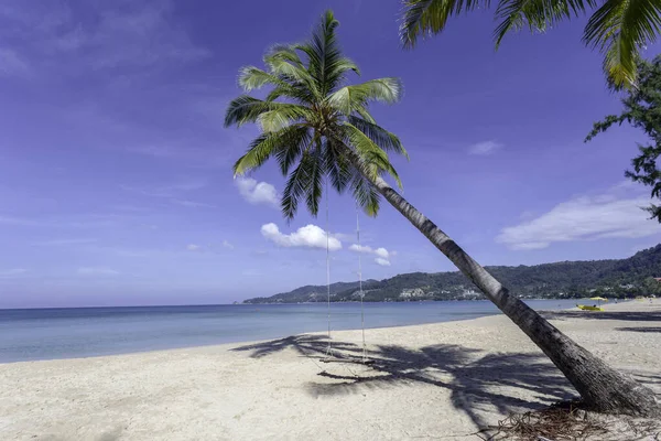 Krásná Příroda Andamanského Moře Bílá Písečná Pláž Patong Beach Phuket — Stock fotografie