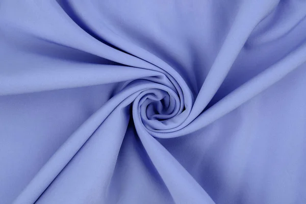Blue Color Fabric Cloth Polyester Texture Textile Background — Stock Photo, Image
