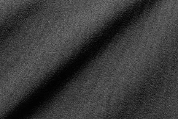 Black Color Fabric Cloth Polyester Texture Textile Background — Stock Photo, Image