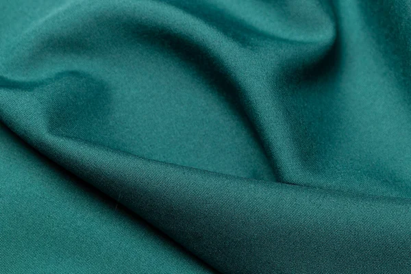 Tecido Tecido Cor Verde Textura Poliéster Fundo Têxtil — Fotografia de Stock