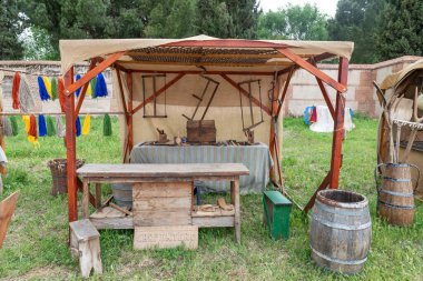 Antik Roma İmparatorluğu zamanından kalma bir marangozun yatay görüntüsü.
