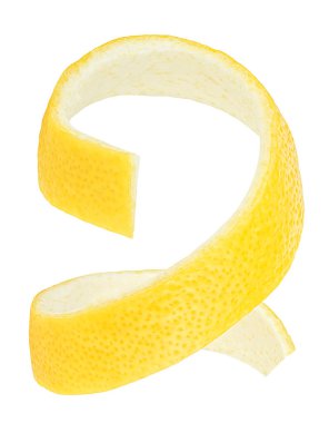 Beyaz arka planda izole edilmiş taze limon tadı.