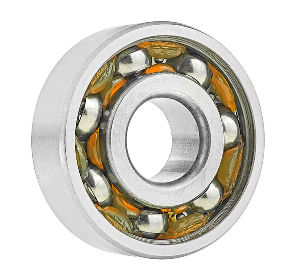 Metal Ball Bearing Oil Isolated White Background — Stock Photo, Image