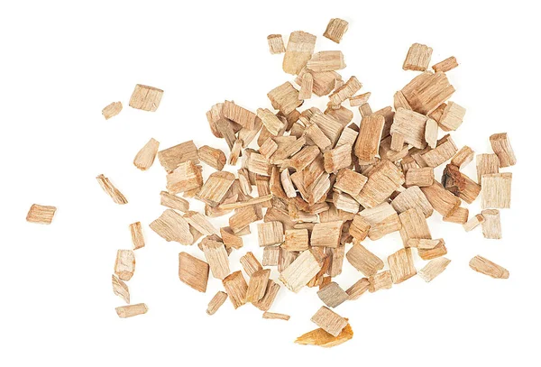 Kleine Stapel Houtroof Chips Voor Het Aromatiseren Van Barbecue Gegrild — Stockfoto