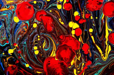 Soyut renkli arkaplan resmi. Arka plan olarak çok renkli boya.