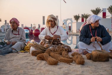 DOHA, Katar - 13 Aralık 2024: Katar Ulusal Günü