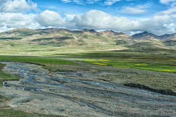 Landscape Way Karo Pass Simu Pass Tibet — Stock Photo, Image