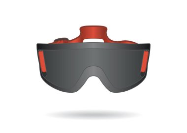 para sports paralympic goalball eyeshades black isolated on white background