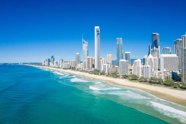 Aerial View Surfers Paradise Gold Coast Looking North Qld Australia — Stock fotografie