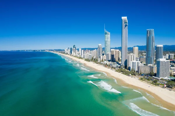 Aerial View Surfers Paradise Gold Coast Északról Nézve Qld Ausztrália — Stock Fotó