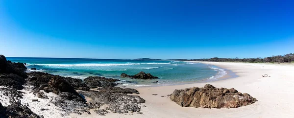 오스트레일리아 바이런 베이에 해변의 파노라마 — 스톡 사진
