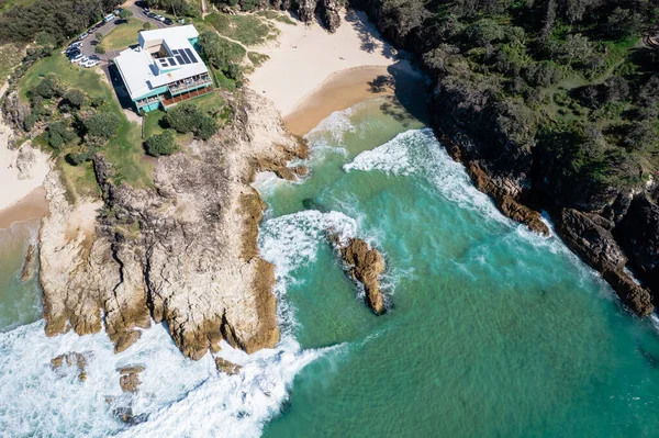 澳大利亚昆士兰州北破碎岛上的主要海滩和北峡谷 免版税图库图片