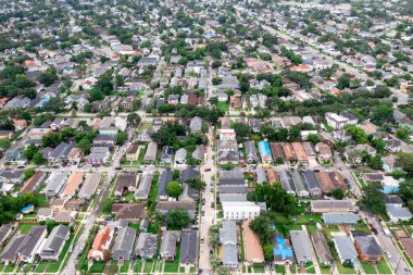 New Orleans banliyösünün havadan görünüşü, Louisiana, ABD