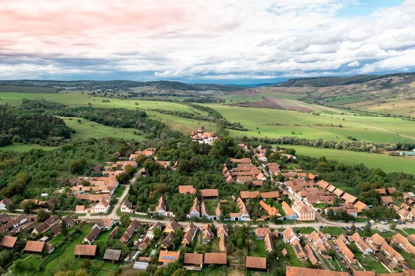Picturesque Village Viscri Transylvania Romania — Stock Photo, Image