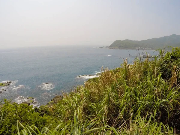 Θέα Τοπίου Του Bitoujiao Trail Στο Ακρωτήριο Bitou Στο Ruifang — Φωτογραφία Αρχείου