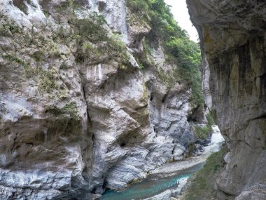 Hualien, Tayvan 'daki Taroko Gorge Ulusal Parkı manzarası çok güzel.