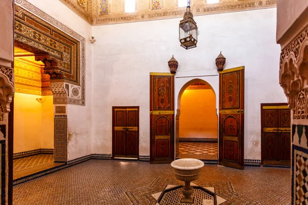 Interior Bahia Palace Marrakesh Morocco North Africa — Foto de Stock