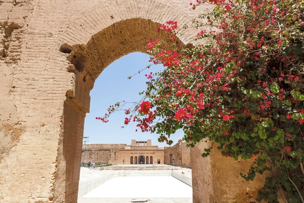 Bauruinen Des Badi Palace Marrakesch Marokko Nordafrika — Stockfoto