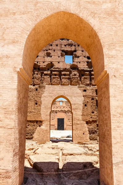 マラケシュ モロッコ 北アフリカにあるバディ宮殿の廃墟 — ストック写真