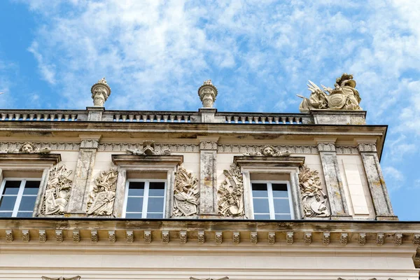 Rijk Versierde Buitenkant Van Herrenchiemsee Paleis Beieren Duitsland Europa — Stockfoto
