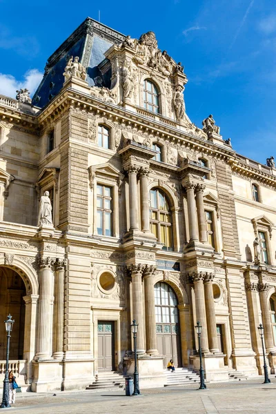 stock image Exterior of the Louvre in Paris, France, Europe