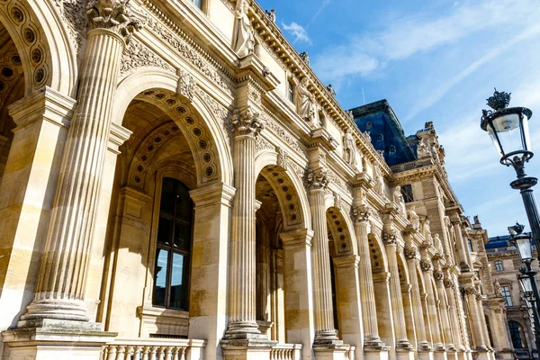 Exterior Del Louvre París Francia Europa —  Fotos de Stock