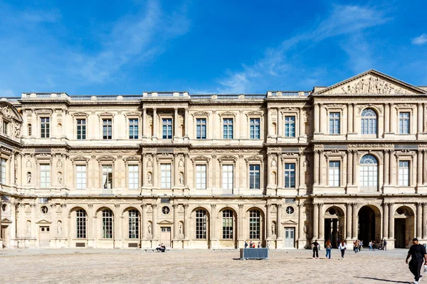 Exterior Louvre Paris France Europe — Stock Photo, Image