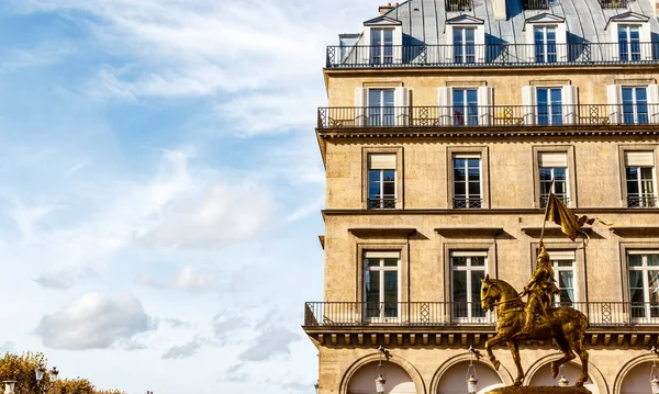 Pomnik Joanny Arc Place Des Pyramides Square Paryż Farnce Europa — Zdjęcie stockowe