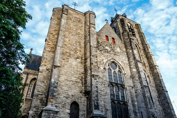 Außenansicht Der Liebfrauenkirche Courtrai Kortrijk Flandern Belgien Europa — Stockfoto