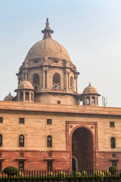 Exterior of the government buildings in New Delhi, Delhi, North India, Asia
