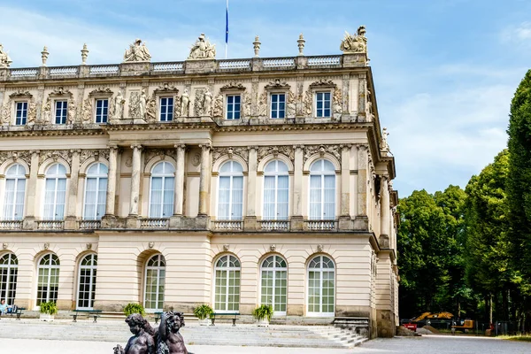 Rico Exterior Ornamentado Del Palacio Herrenchiemsee Baviera Alemania Europa — Foto de Stock